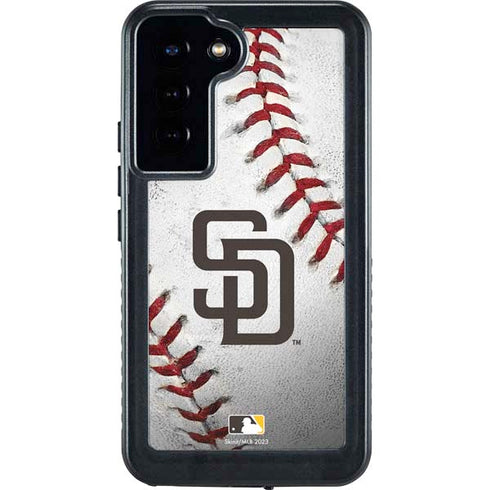 MLB San Diego Padres Game Ball Galaxy S24 Plus Waterproof Case